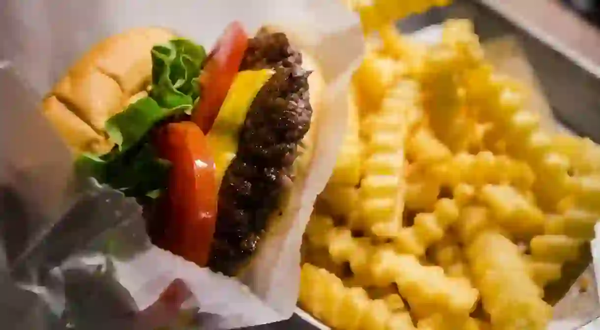 Shake Shack knows how to properly assemble a cheeseburger.