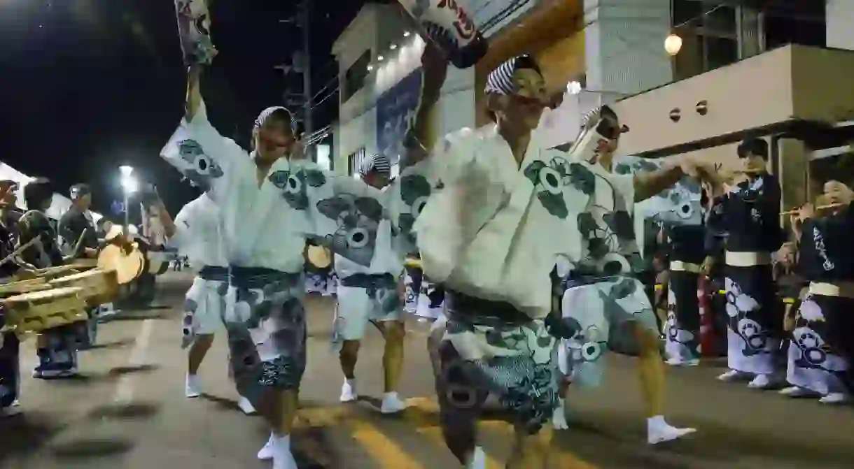 Dancers take to the streets of Tokushima