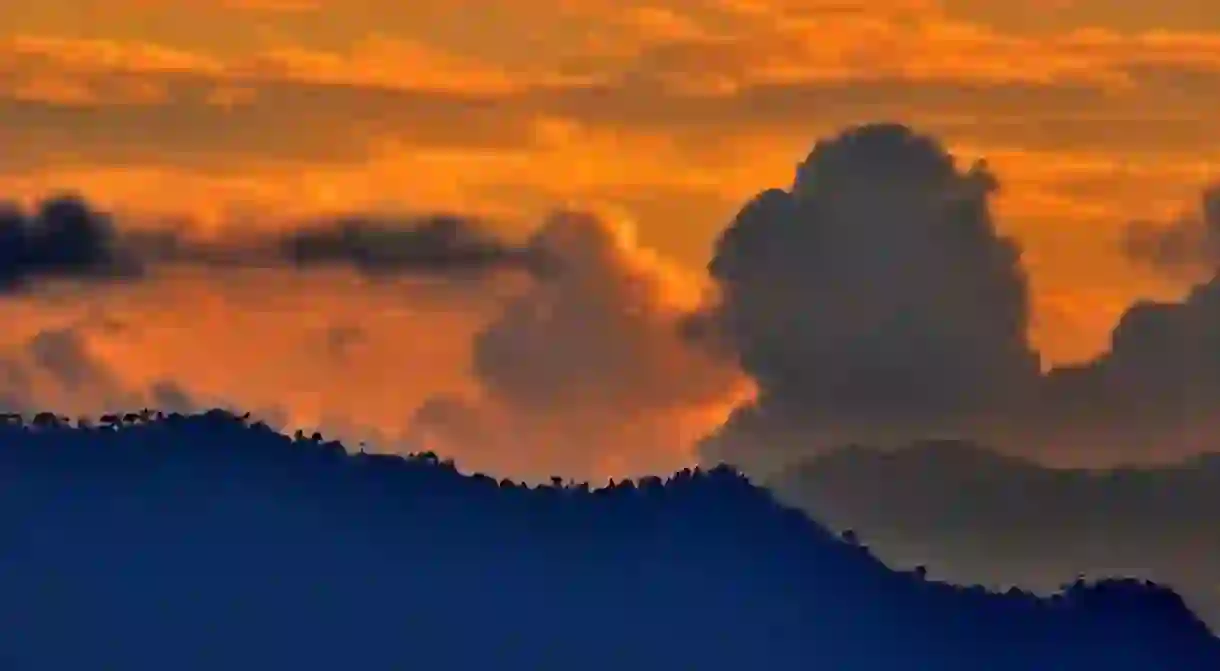 Sunset view from Gangtok, Sikkim