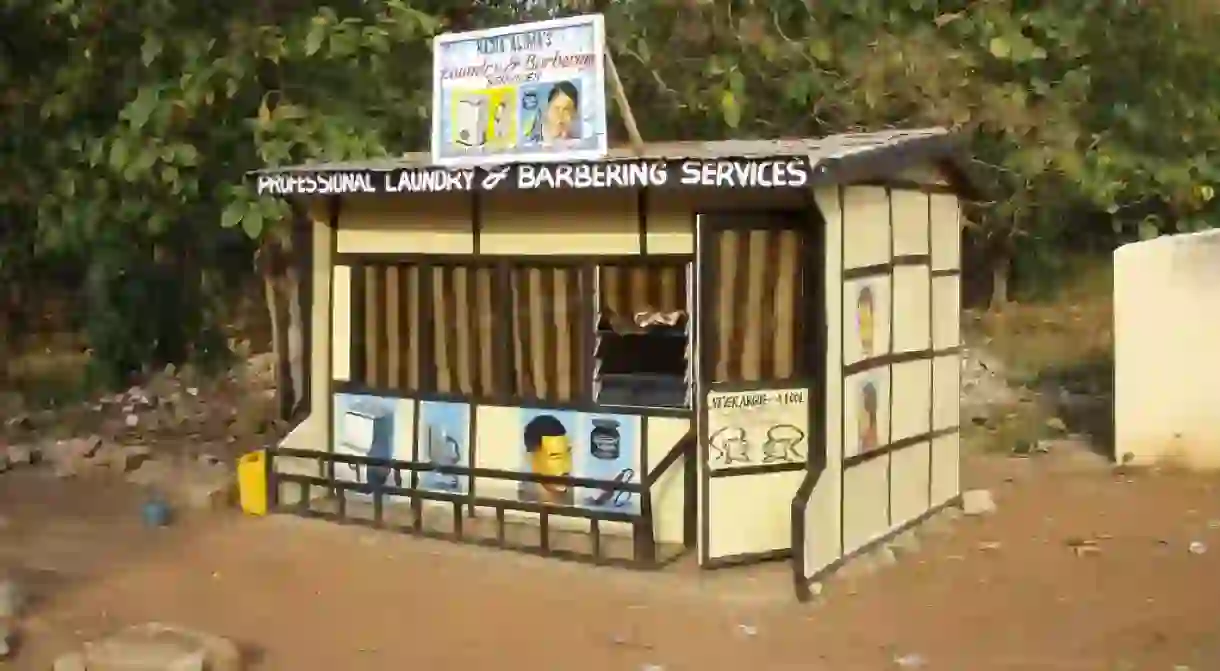 Barber shop in Tamale