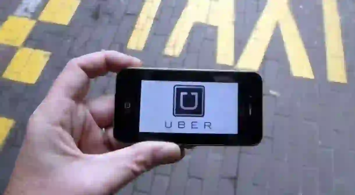 The Uber app