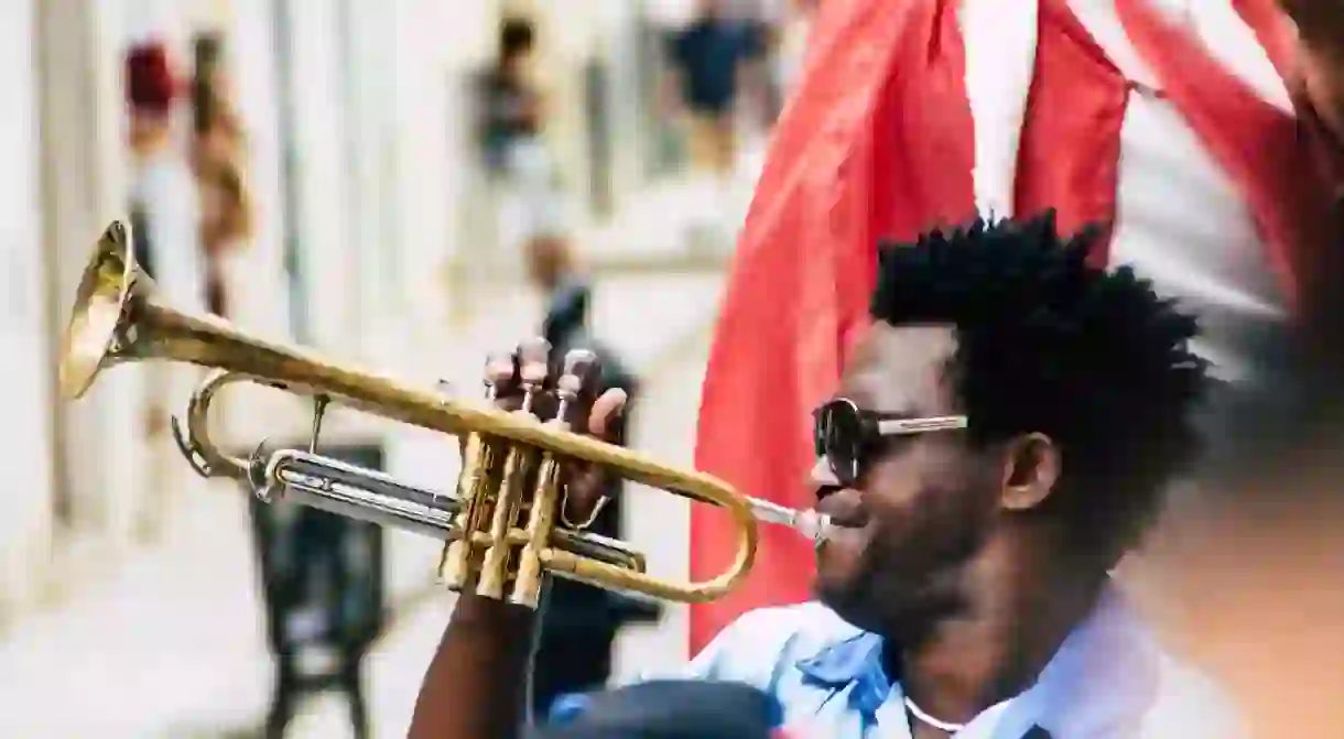 Trumpet player Cuba