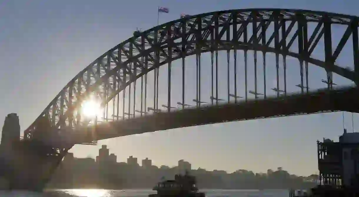 Ferry and Bridge