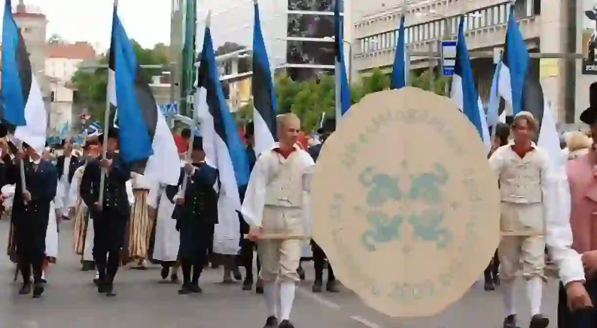 Song and Dance Festival Festive Parade in Tallinn