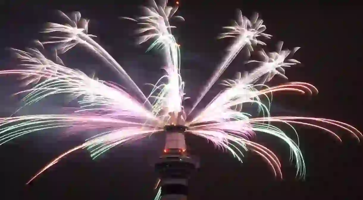 New Years Fireworks, Auckland, New Zealand