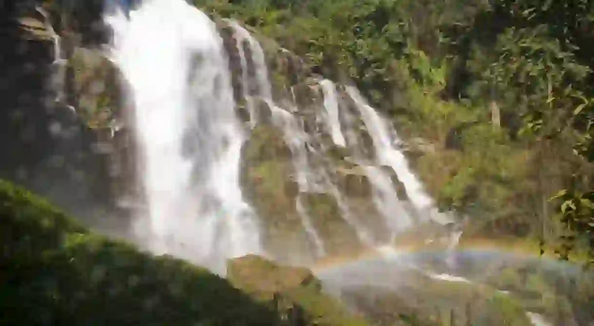 Rainbow & waterfall