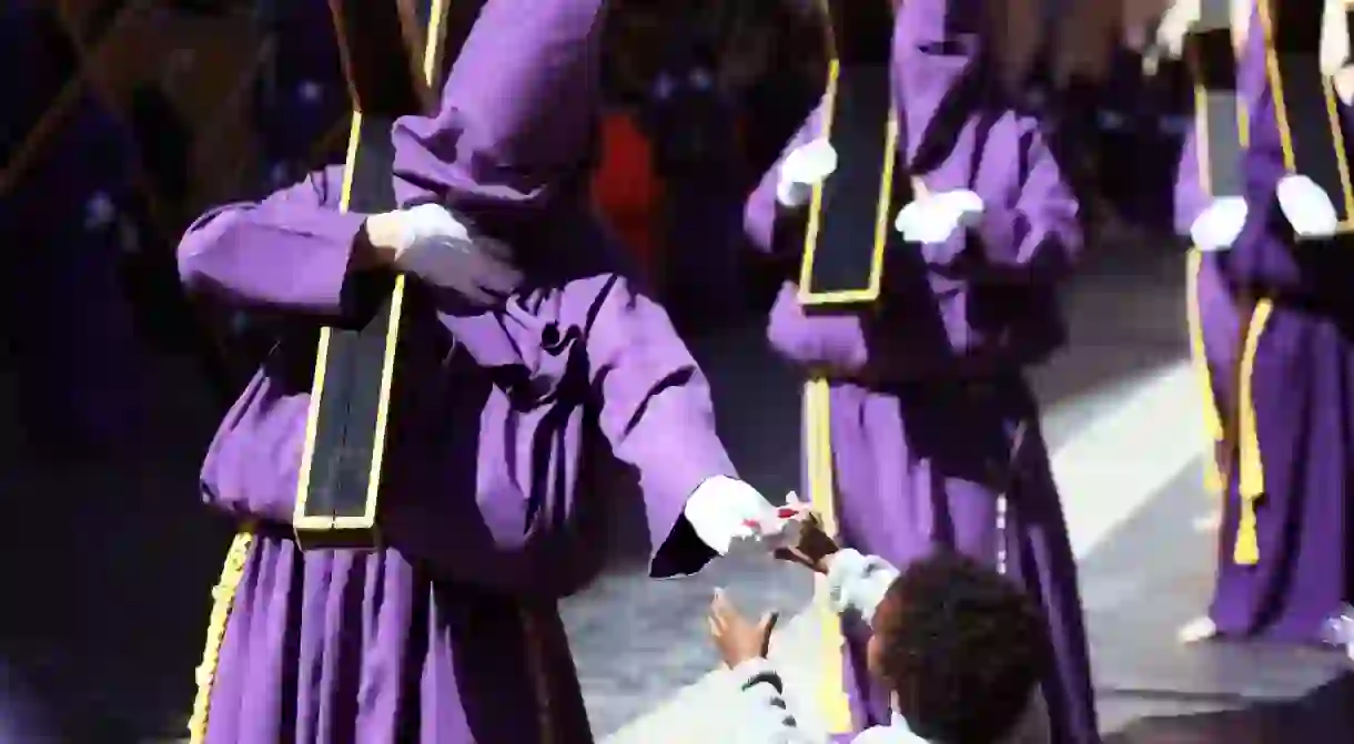 Semana Santa parade in the Valencia region. Photo