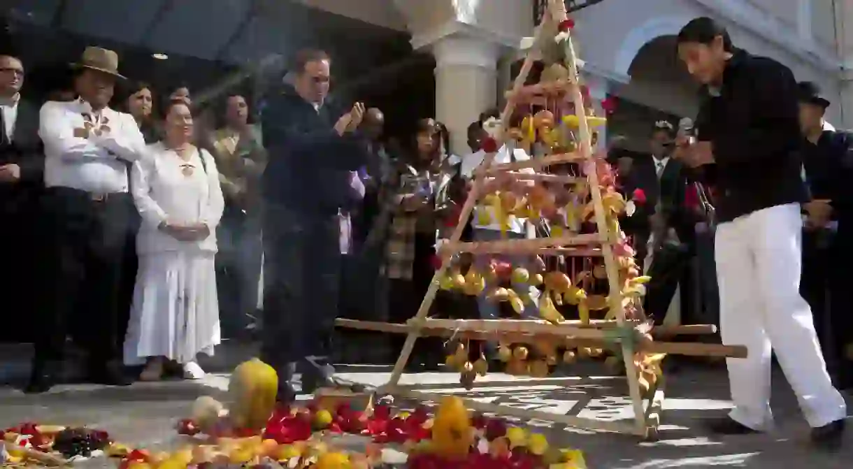 Celebrating the beginning of Inti Raymi