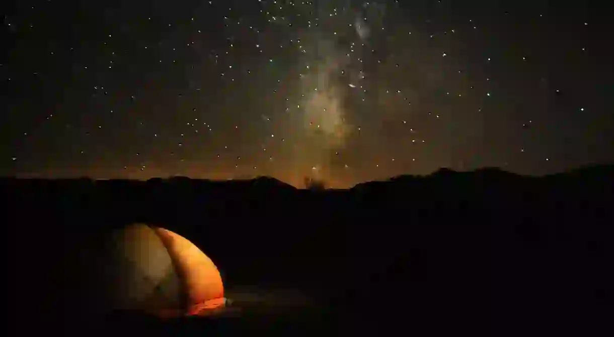 Camping in Death Valley