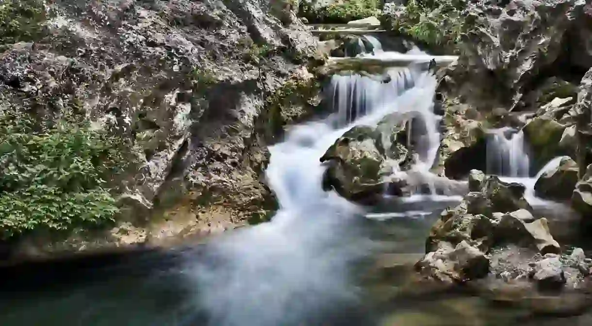 Beautiful Akchour Falls in the Rif Mountains