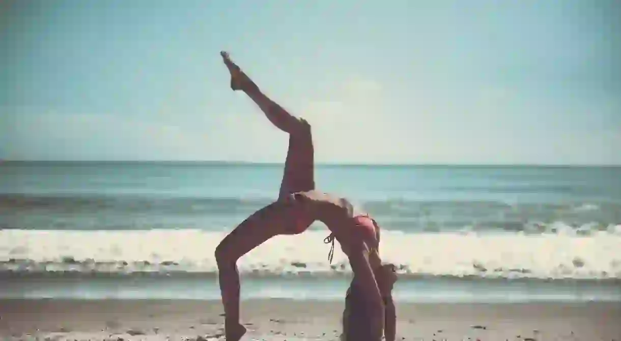 Yoga on the beach