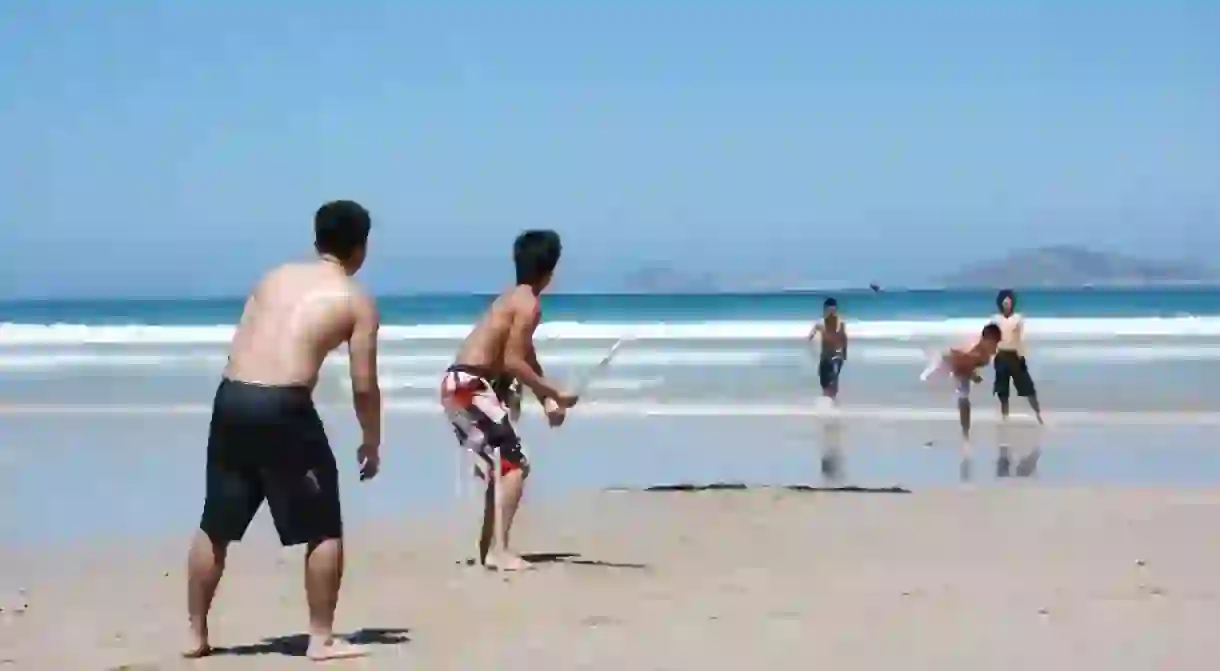 Beach cricket