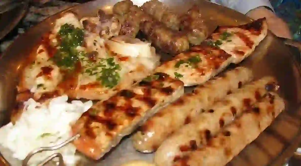 Bosnian meat platter