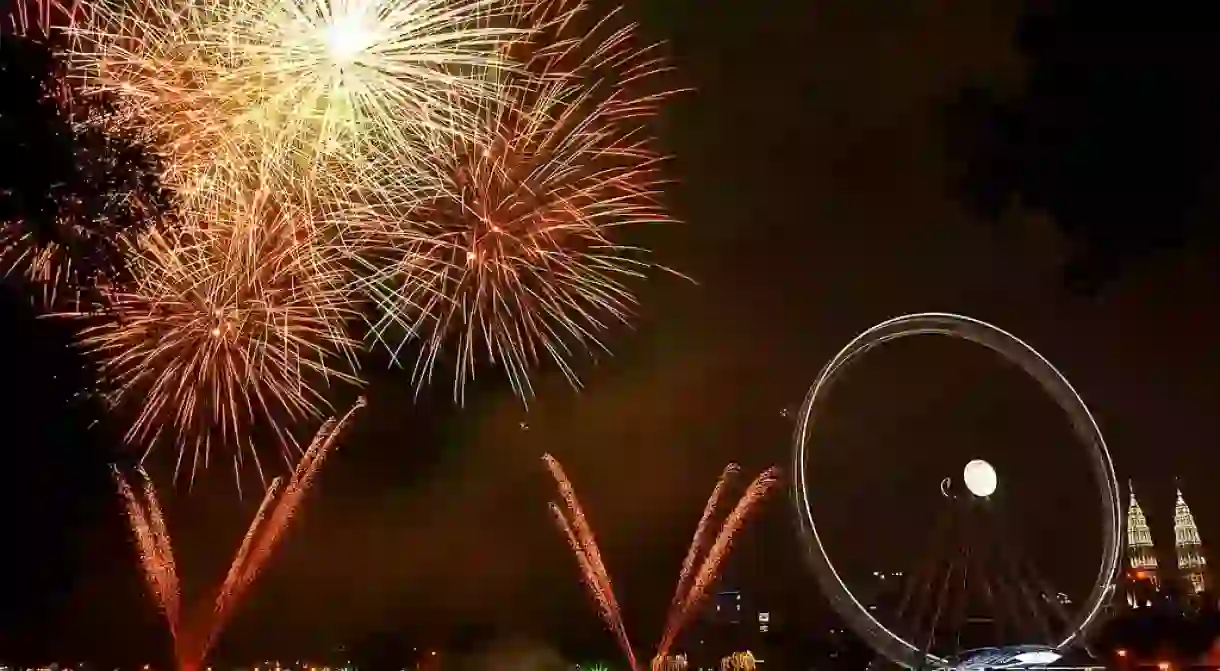 Fireworks at The Eye of Malaysia, KL