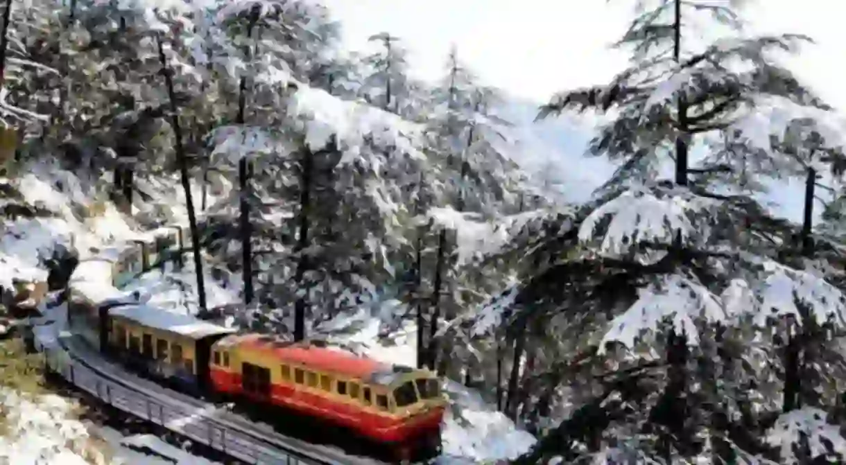 Kalka Shimla Toy Train in Winter