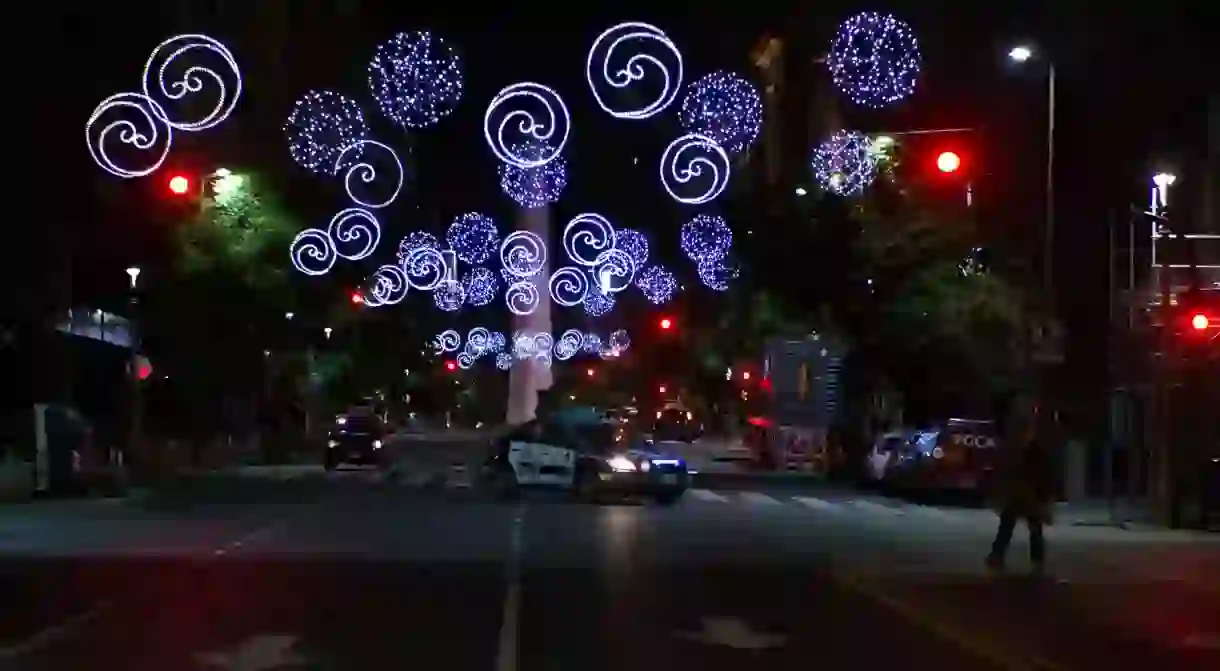 Christmas lights in Buenos Aires