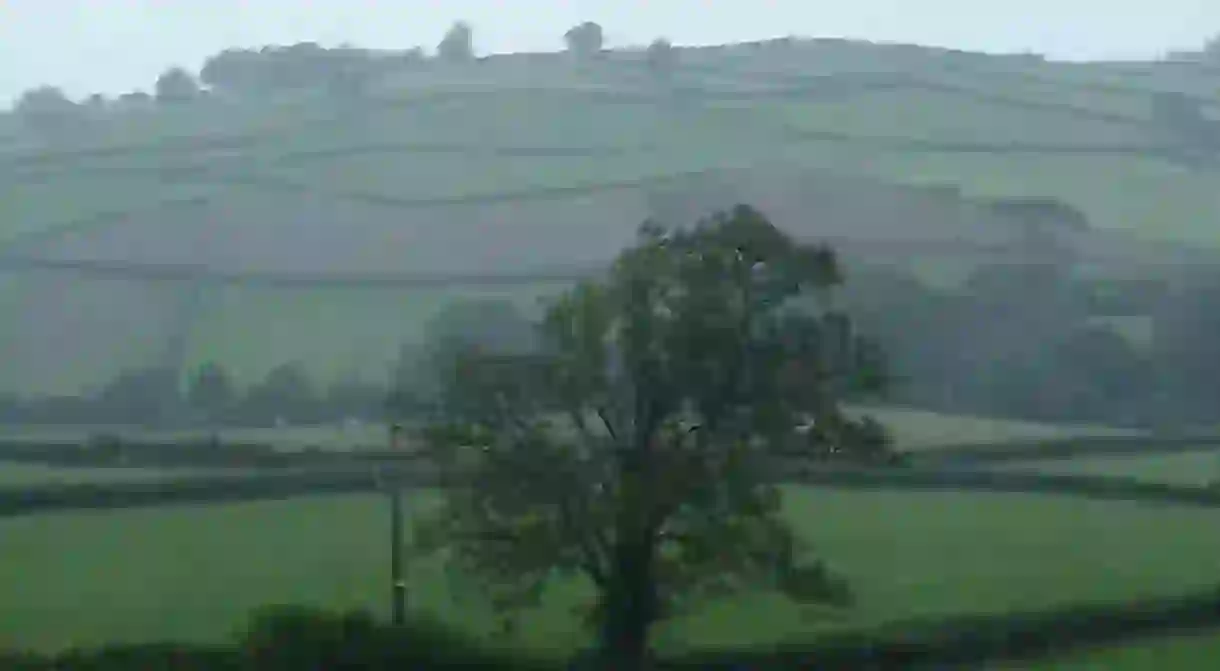 Wet weather in Wales