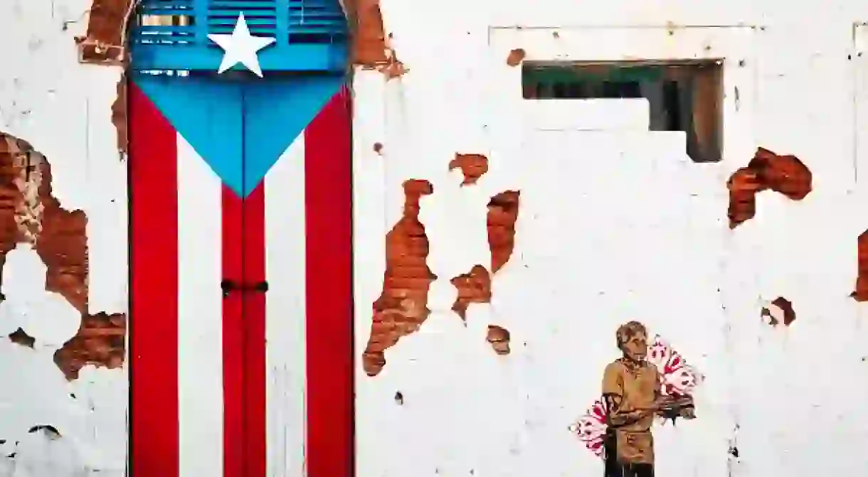 Painted door in old San Juan