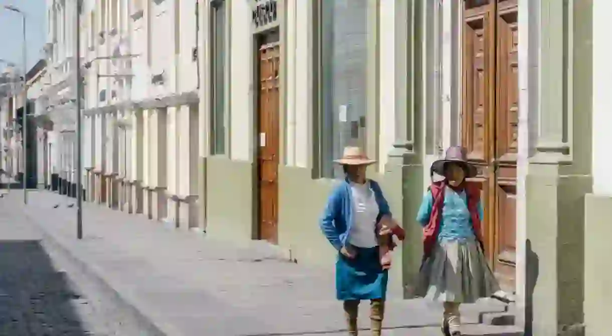 The streets of Arequipa