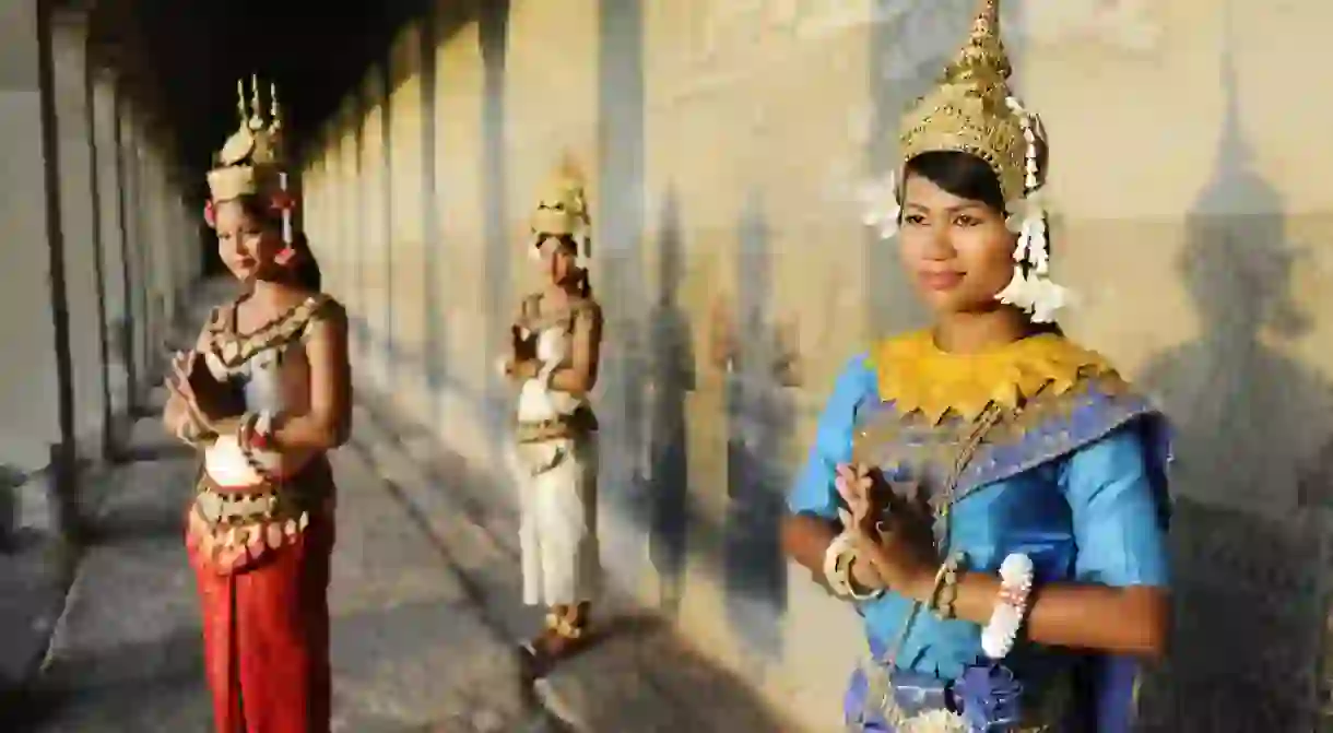 The sampeah is the common greeting in Cambodia