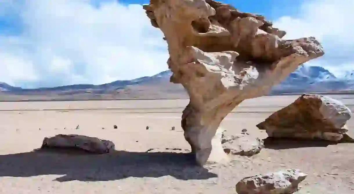 Rock formation (Arbol de Piedra) in Uyuni, Bolivia