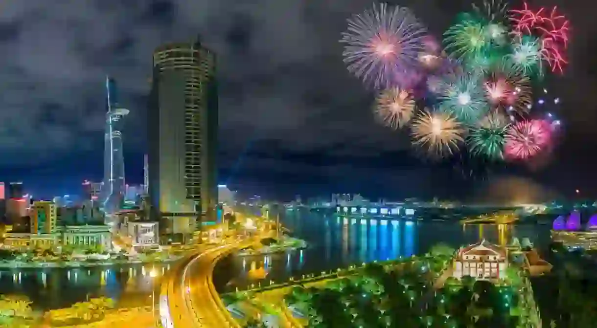 Fireworks over Ho Chi Minh City