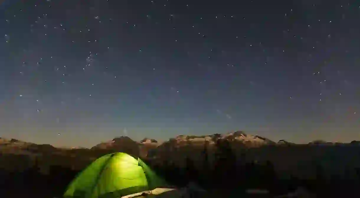 Camping at Elfin Lakes in Garibaldi Provincial Park