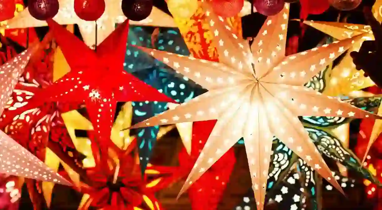 Christmas Parol Lanterns in The Philippines