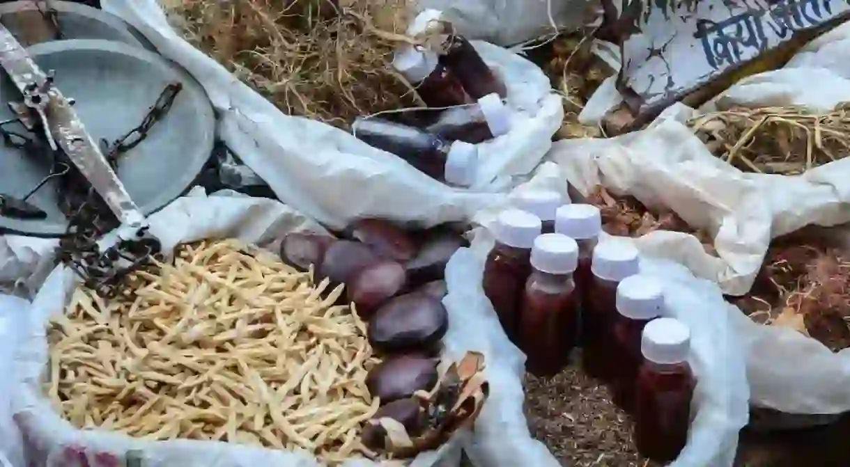 Herbs & Oils at Chandni Chowk Market