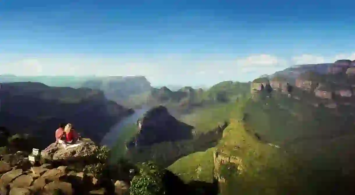 The Blyde River Canyon as seen from a viewpoint