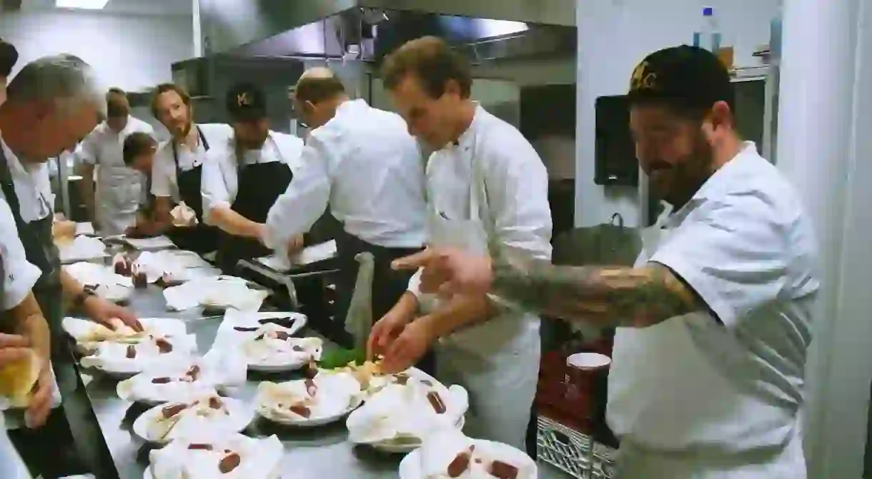 Chef Dan Barbers kitchen at Blue Hill at Stone Barns