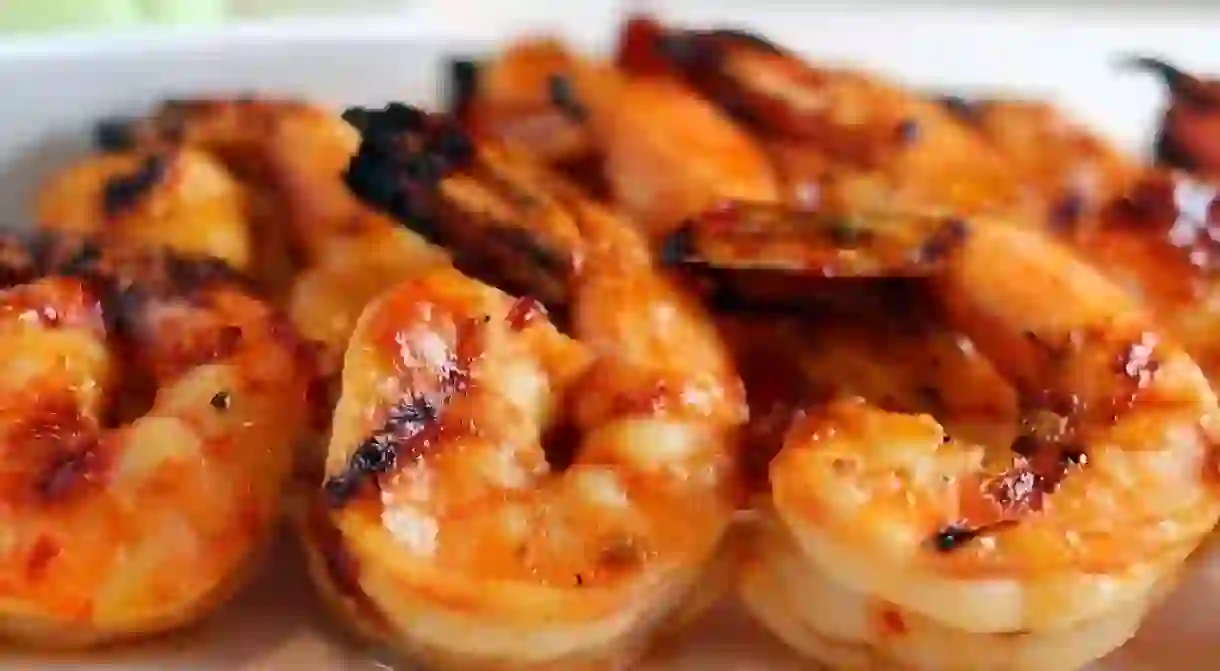 Cooked prawns