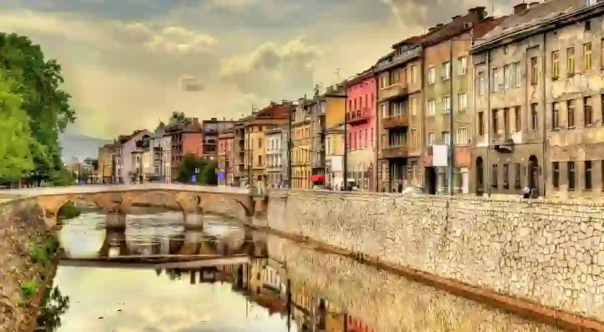 View of the historic centre of Sarajevo - Bosnia and Herzegovina