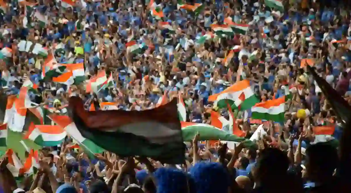 Indian fans during the 2015 Cricket World Cup