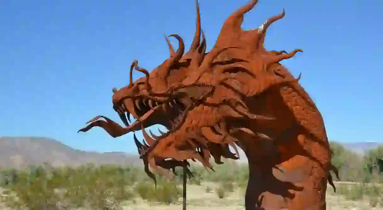 A Ricardo Breceda sculpture in Anza-Borrego