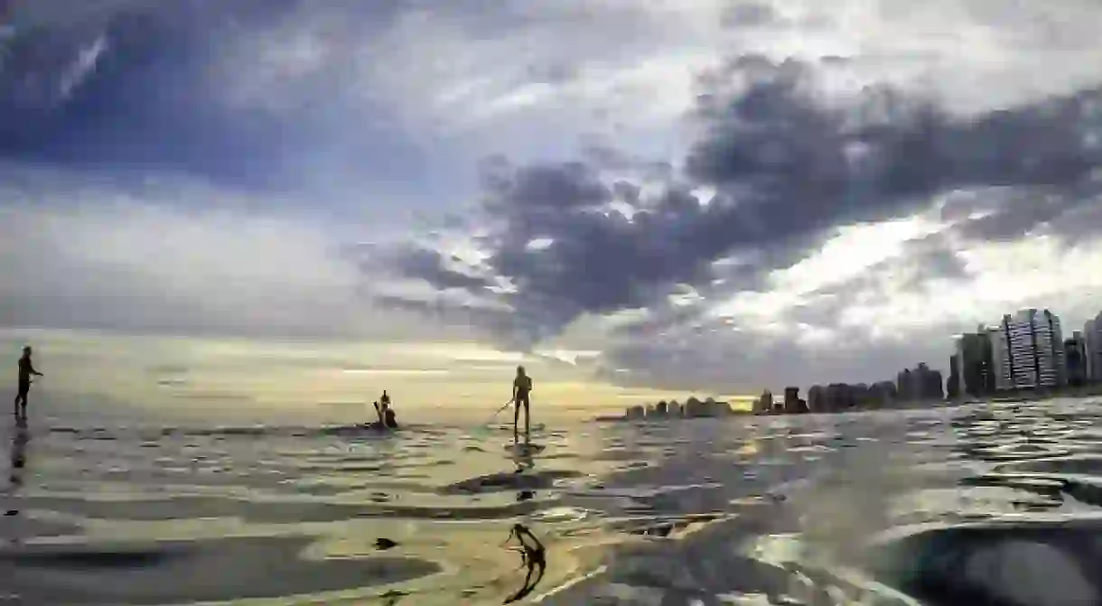 Paddle-boarding in Punta del Este