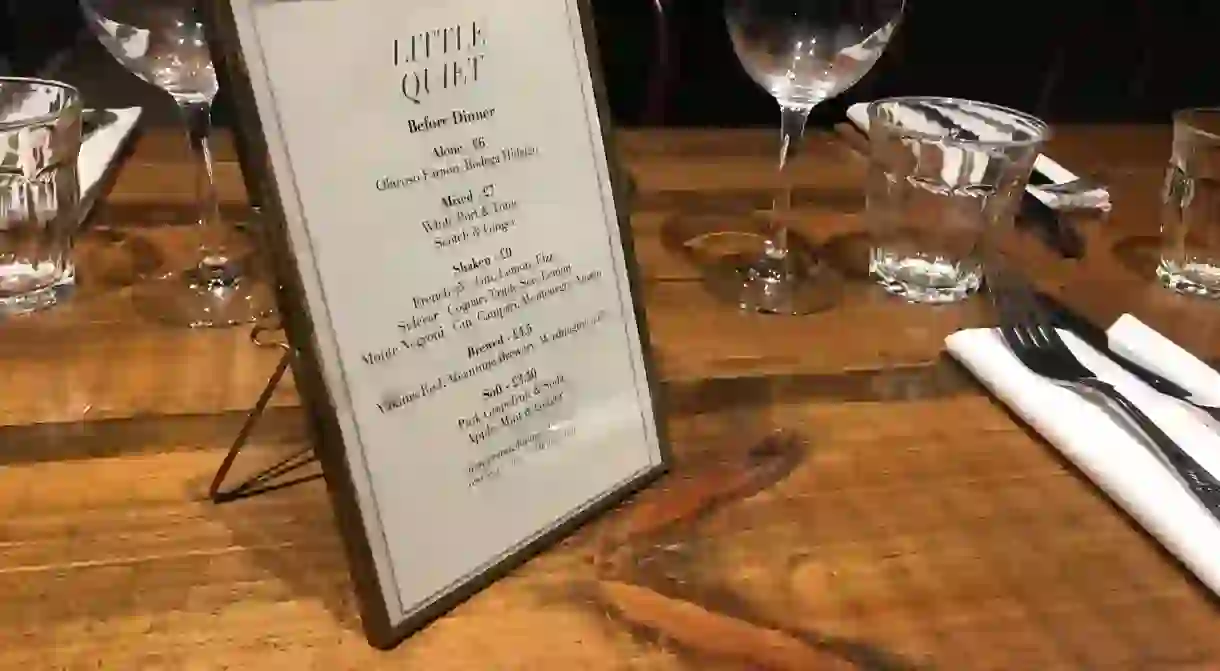 The Little Quiets menu