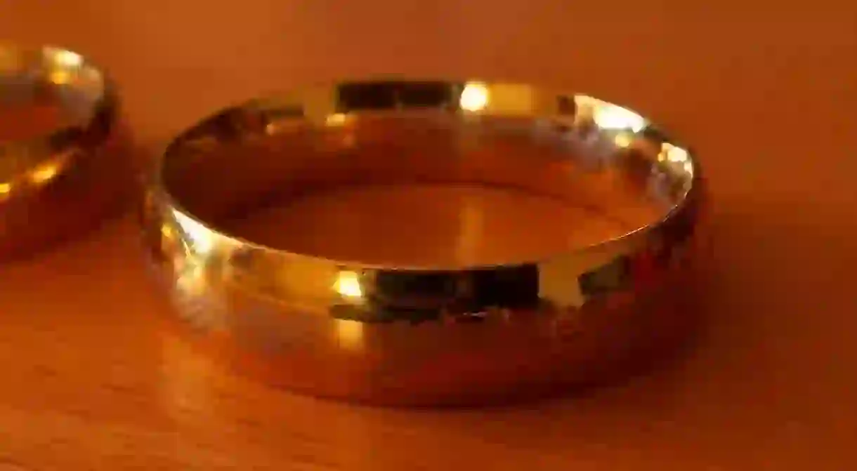 A replica of The One Ring