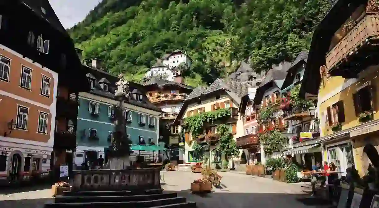 Centre of Hallstatt Village, Austria