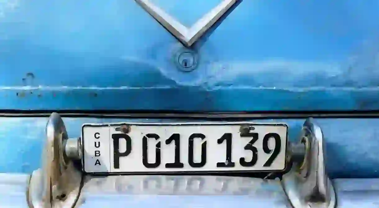 Cuban license plate