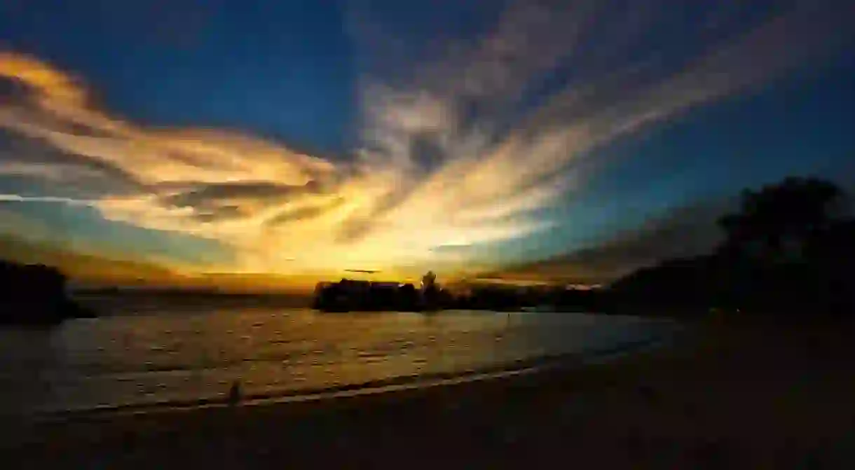 Sunset at Sentosa Island