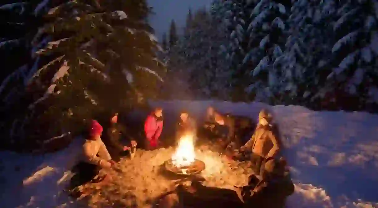 Winter chill calls for warm food and drinks around the fire