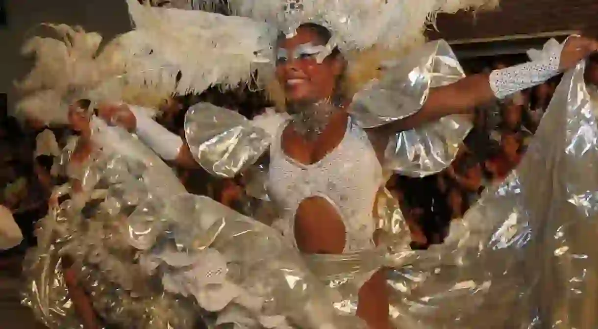 A dancer at the Carnival in Uruguay