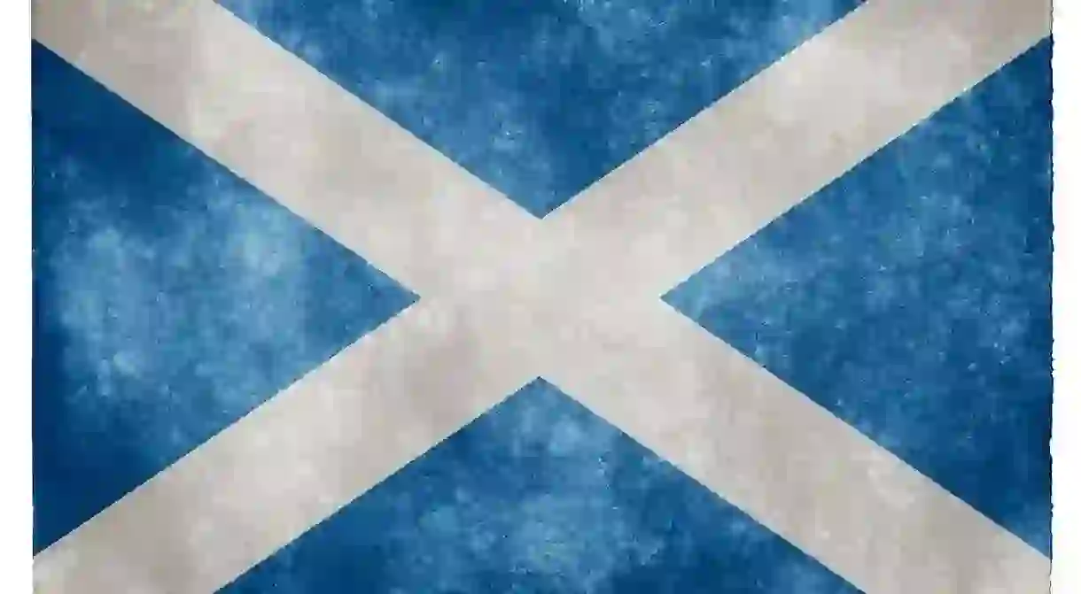 Scotland Grunge Flag