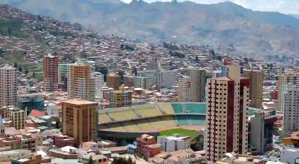 Estadio Hernando Siles, the football stadium in the worlds highest capital, La Paz