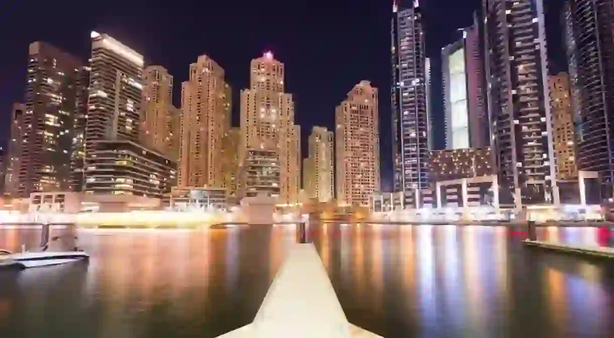 The view of Dubai Marina