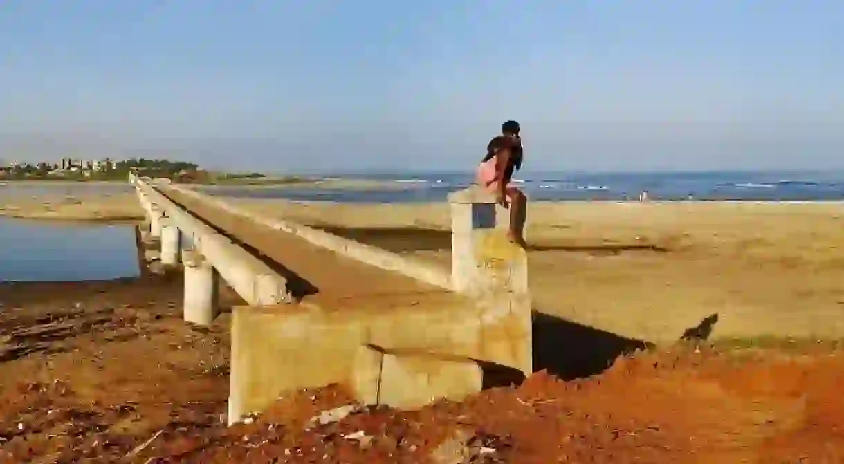 A view of MRC Nagar as seen from the mouth of Broken Bridge in Adyar, Chennai