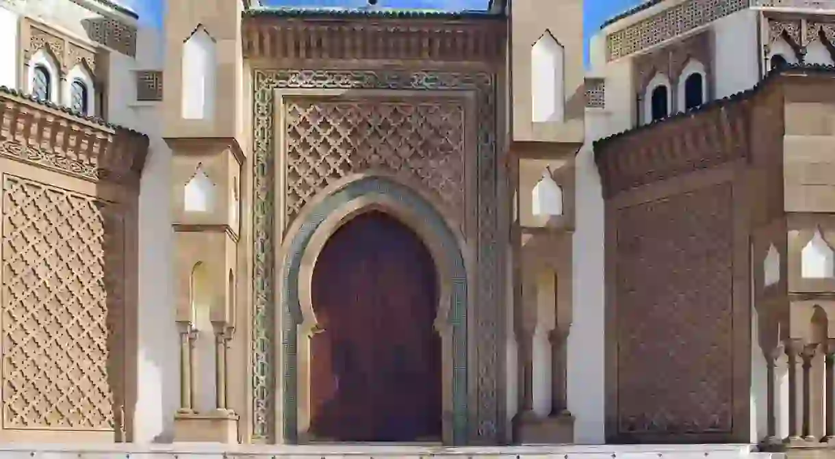 Entrance to Mohammed V Mosque in Agadir