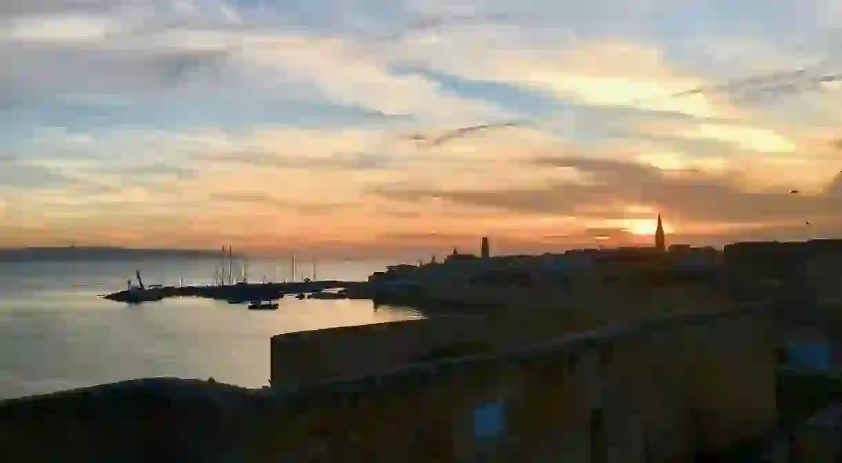 Sunset over Akkos Old City