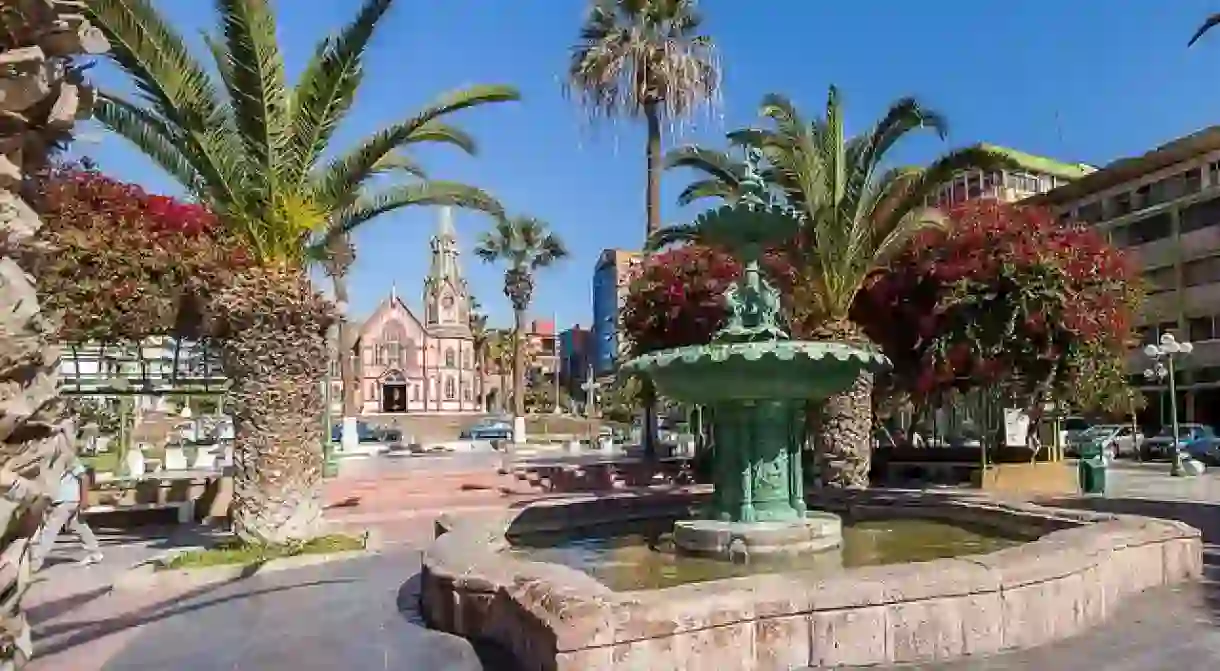 Plaza Colon in Arica